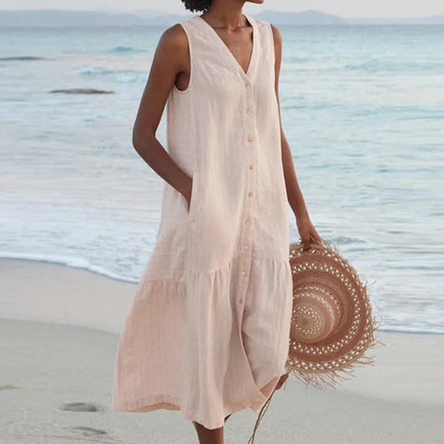 Women's summer beach dress | Midi