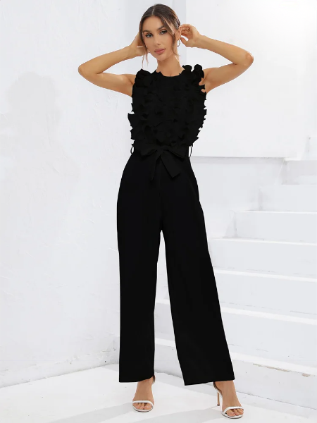 Women's Pleated Ruffles Jumpsuit | Stylish