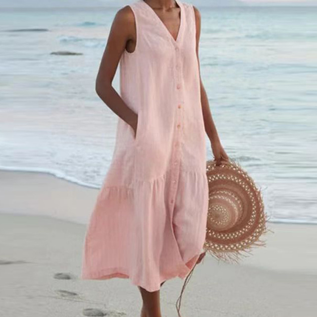 Women's summer beach dress | Midi