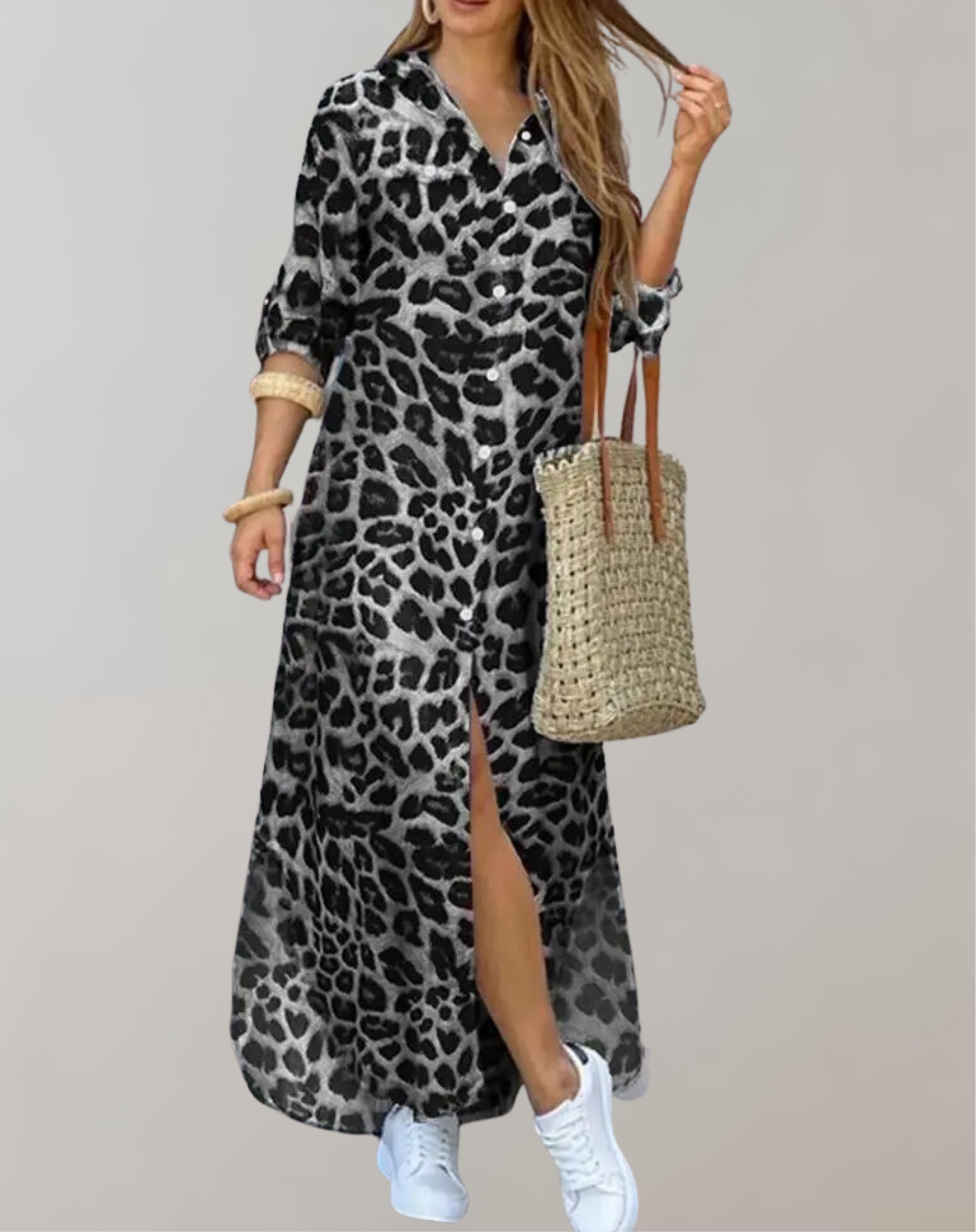 Tina | Women's Timeless Shirt Dress | Maxi