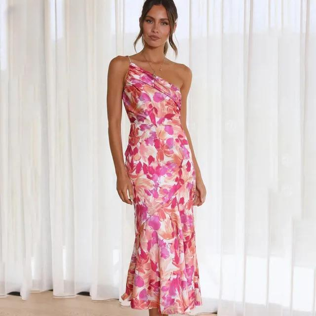 Women's Elegant Pink Summer Dress | Maxi