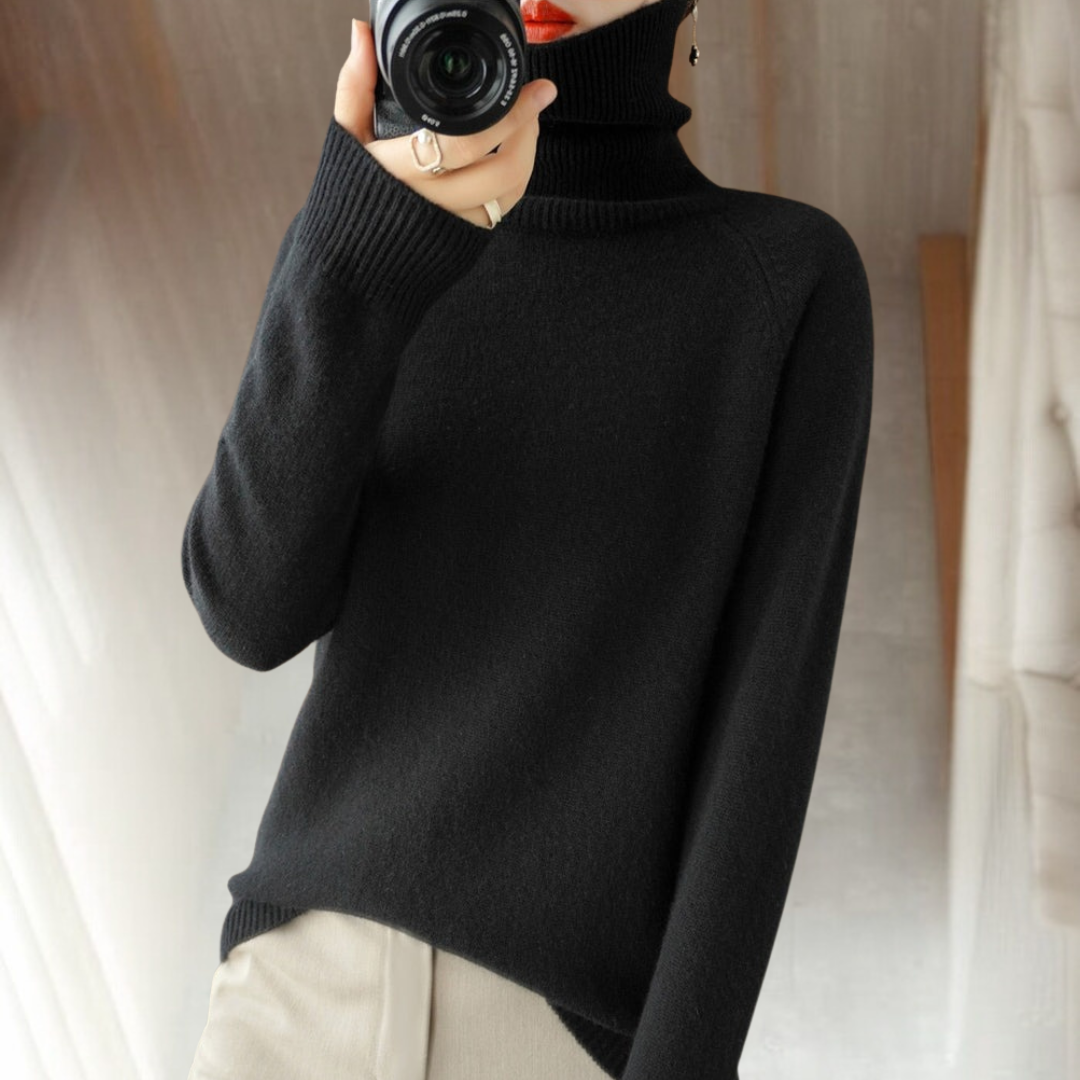 Olivia | Women's Turtleneck Sweater | Knitted