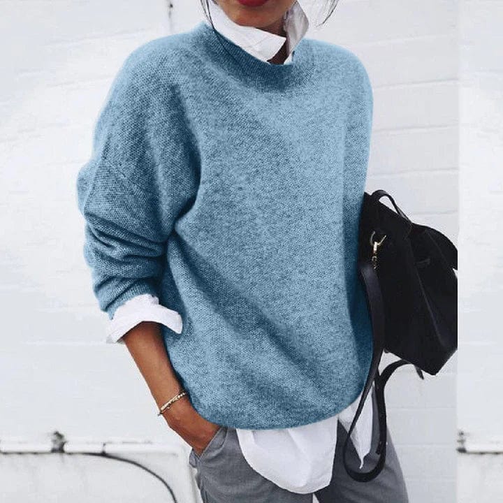 Winter Sweater Collar Long Sleeve | Stretchy