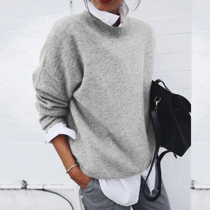 Winter Sweater Collar Long Sleeve | Stretchy