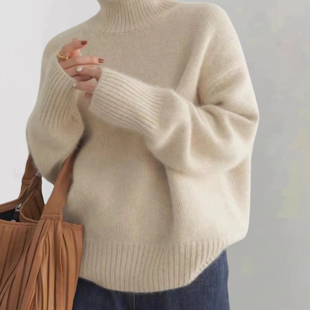 Luna | Women's Roll Neck Sweater | Knitted