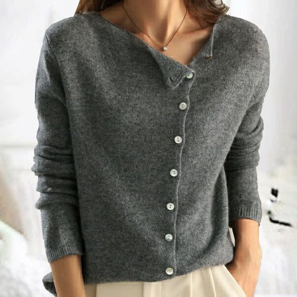 Women's Elegant Button Luxury Cardigan | Soft