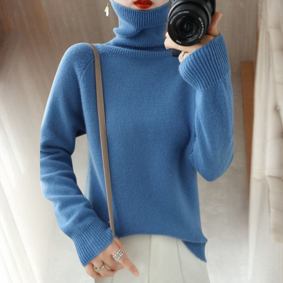 Olivia | Women's Turtleneck Sweater | Knitted