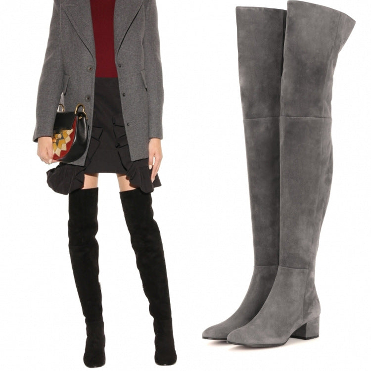 Women's Over-the-knee Heel Boots | Elegant