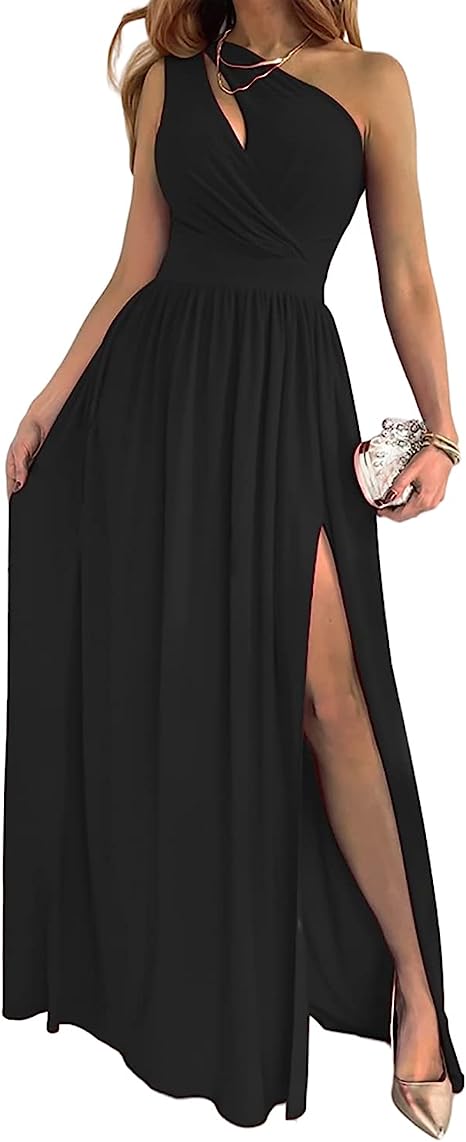 Women's One-shoulder cocktail dress | Maxi