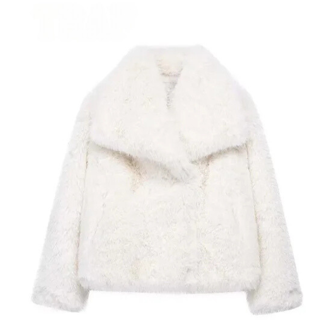 Riley | Women's Fluffy Lightweight Coat | Short