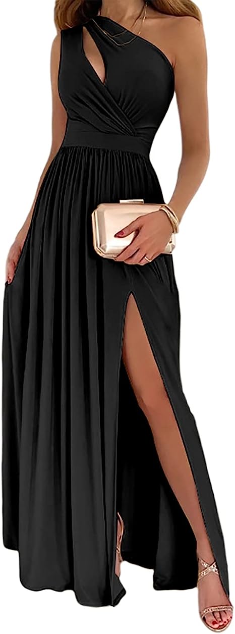 Women's One-shoulder cocktail dress | Maxi