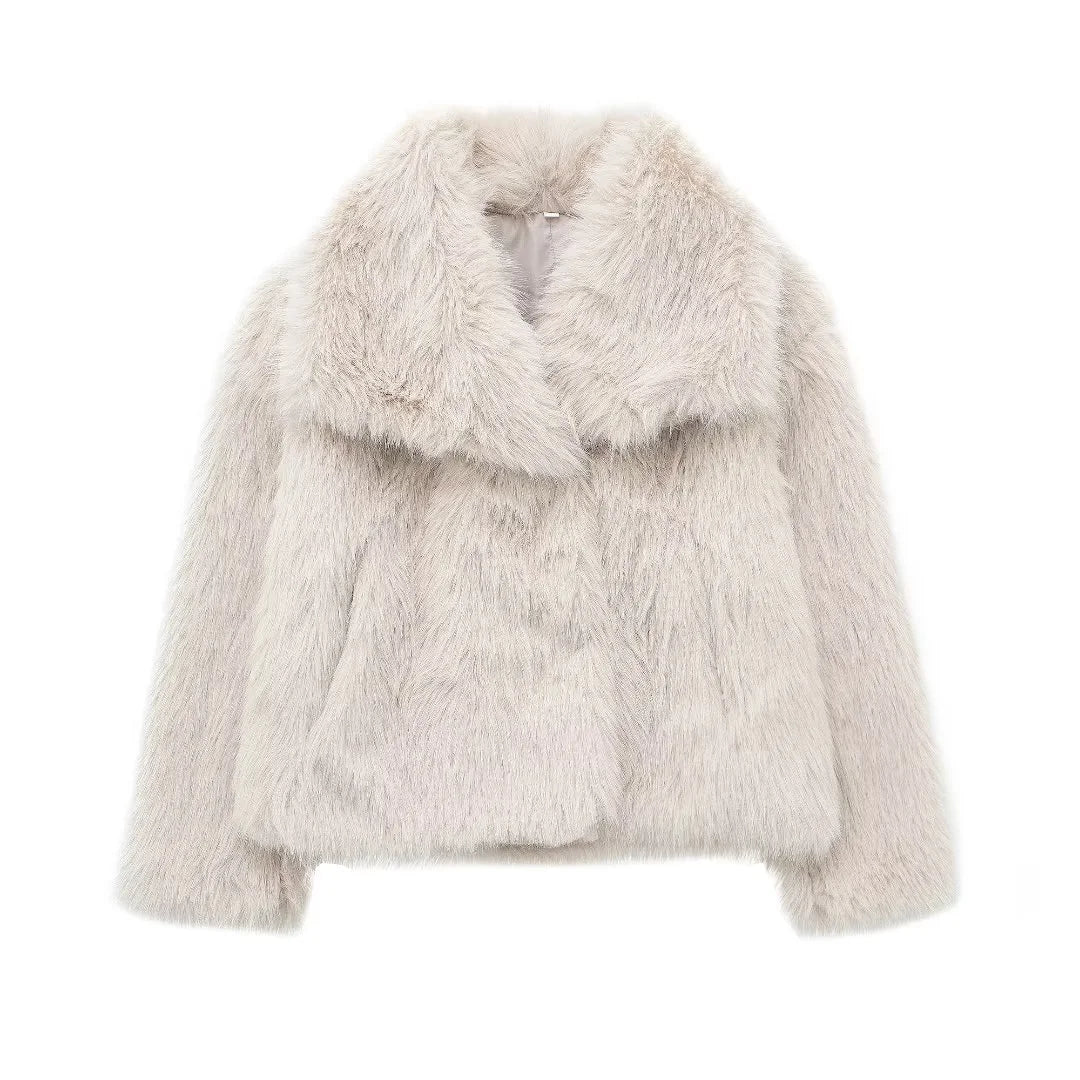 Riley | Women's Fluffy Lightweight Coat | Short