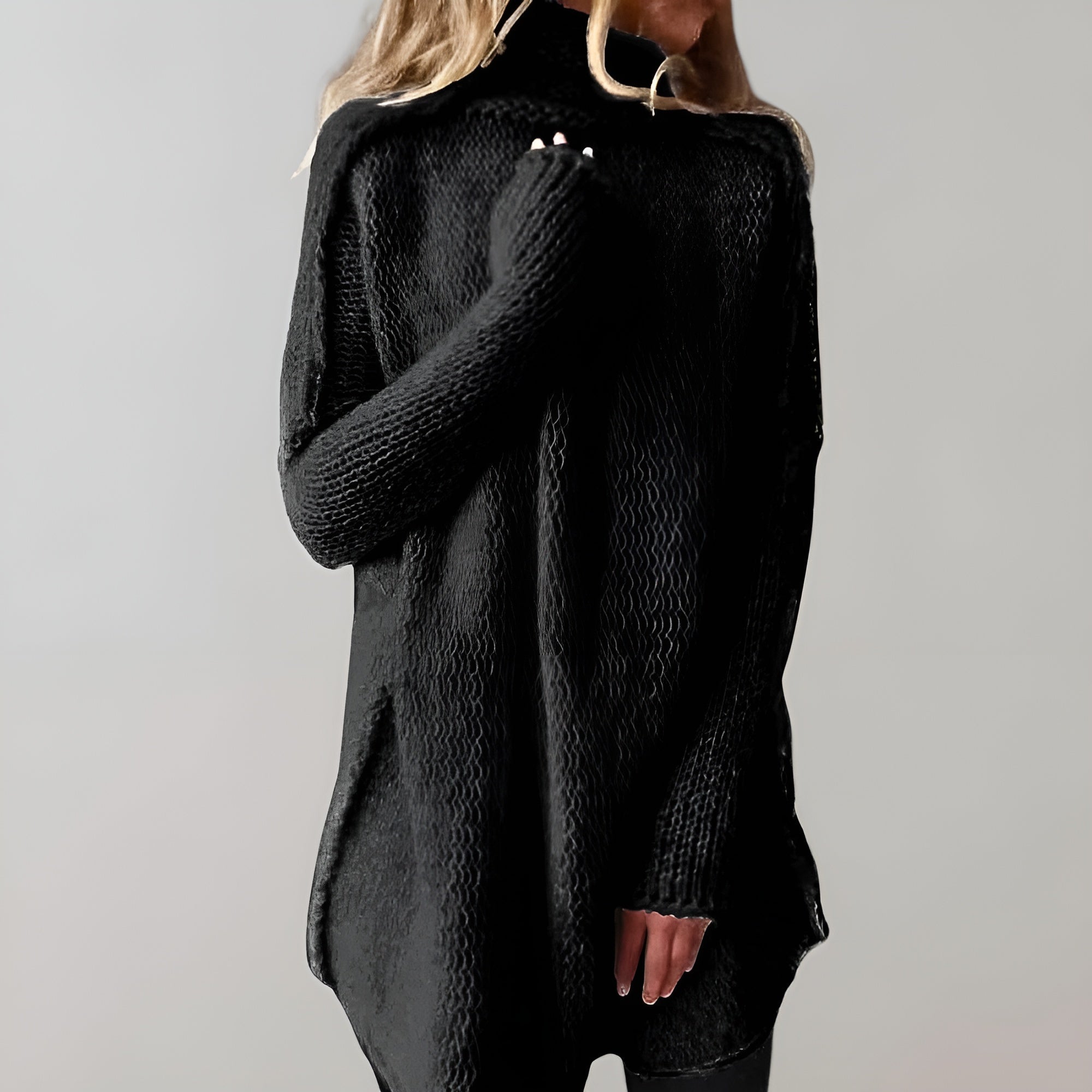 Anna | Women's Long Turtleneck Sweater | Knitted