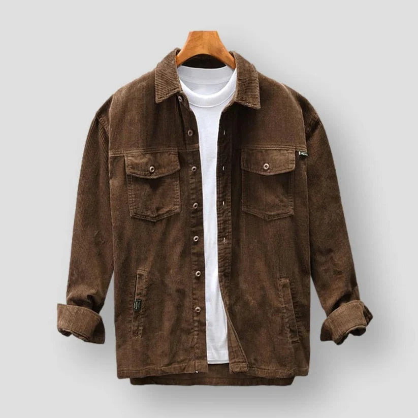 MEN'S CORDUROY BUTTON SHIRT | WARM