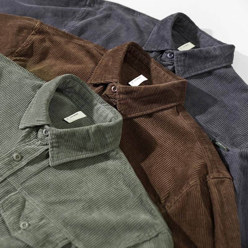 MEN'S CORDUROY BUTTON SHIRT | WARM