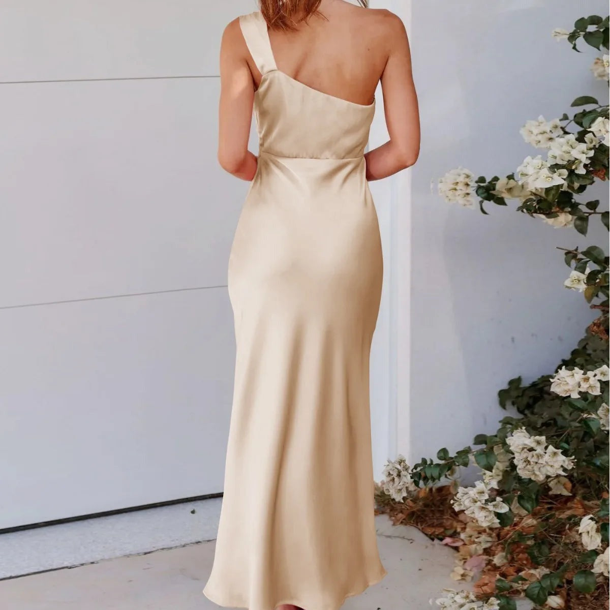 Alana | Women's Elegant Bodycon One-shoulder Dress | Maxi