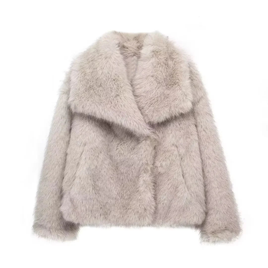 Riley | Women's Fluffy Lightweight Coat | Short