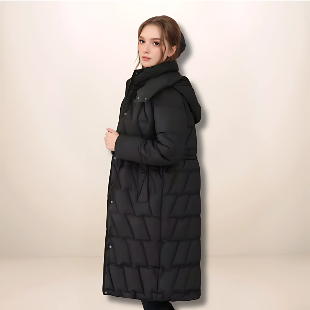 Women's Cozy Winter Trench Coat | Hooded