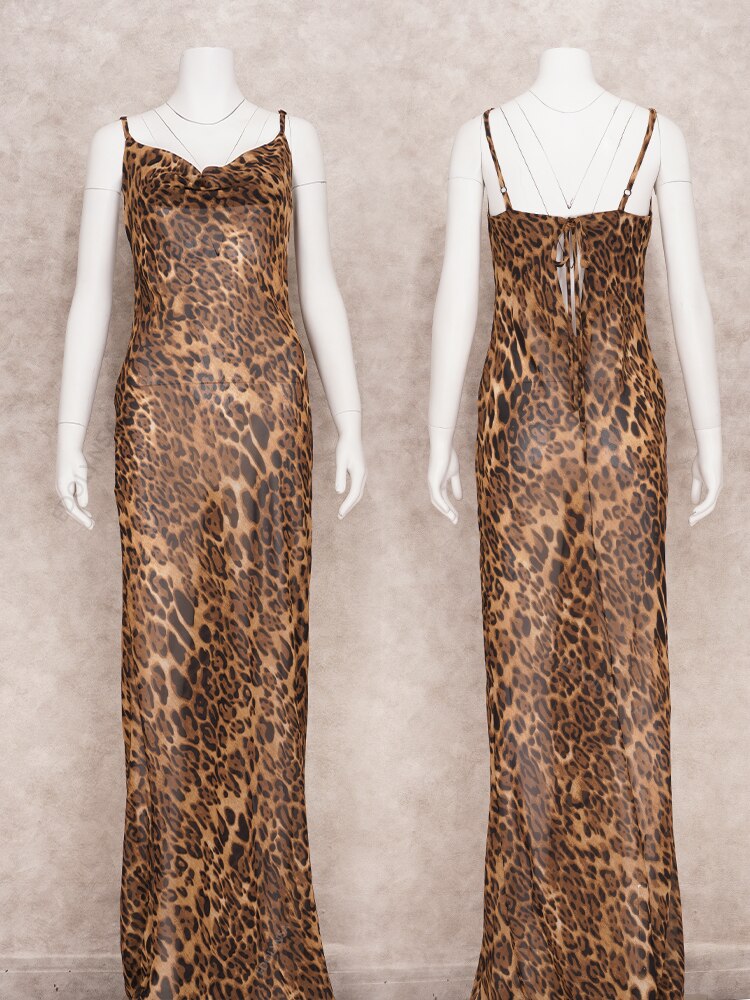 Women's Leopard Summer dress | Maxi