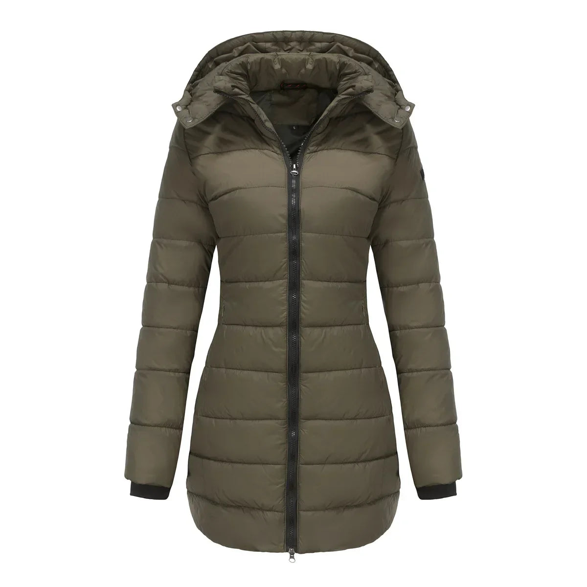 Women's Longline Quilted Winter Jacket | Hooded