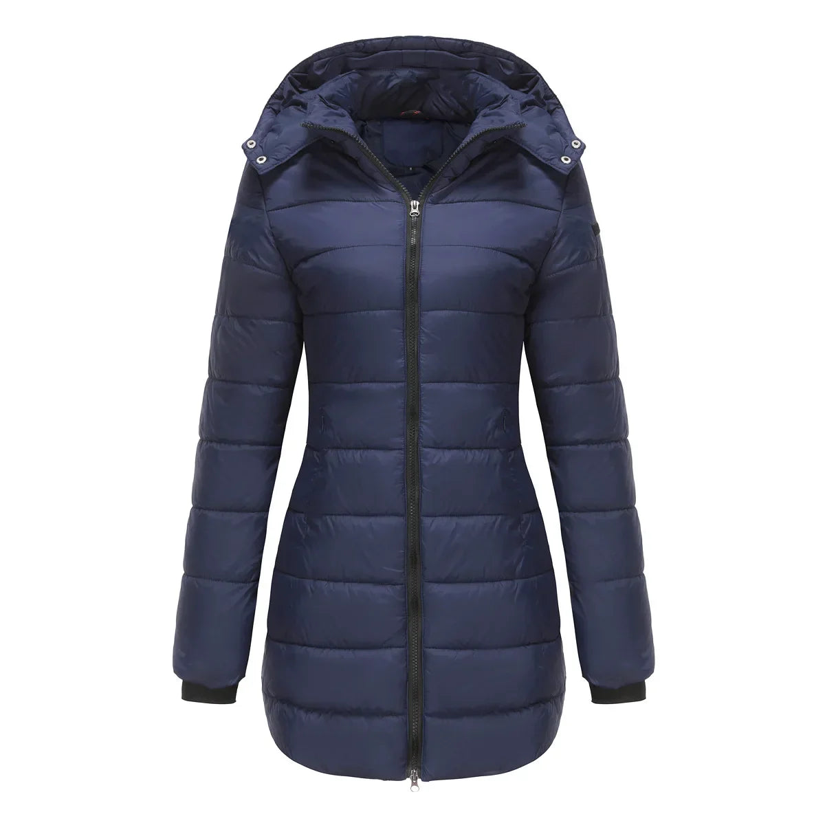 Women's Longline Quilted Winter Jacket | Hooded