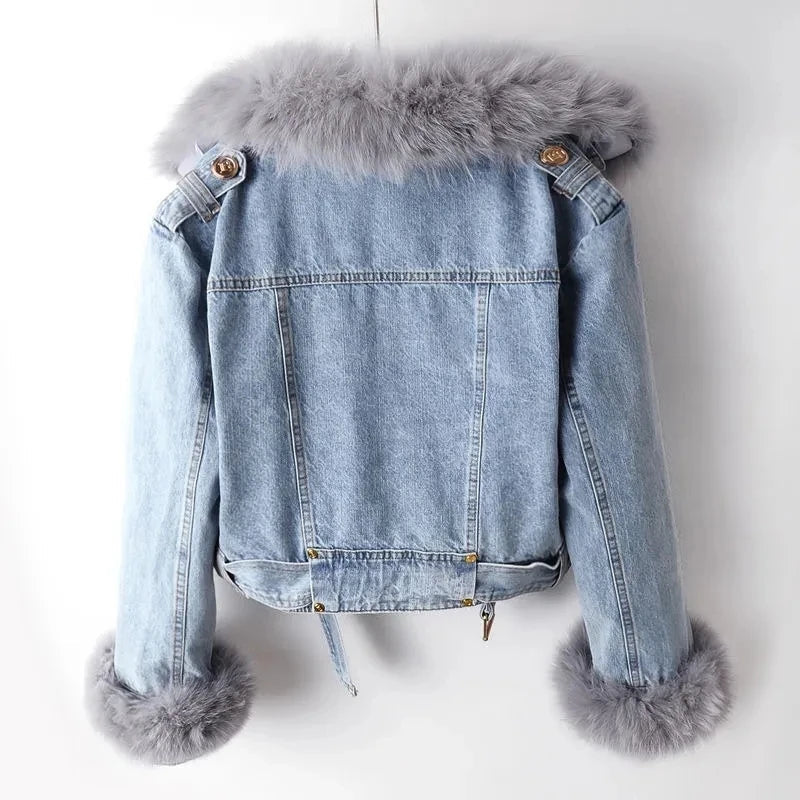 Stella | Women's Fluffy Jacket | Cropped