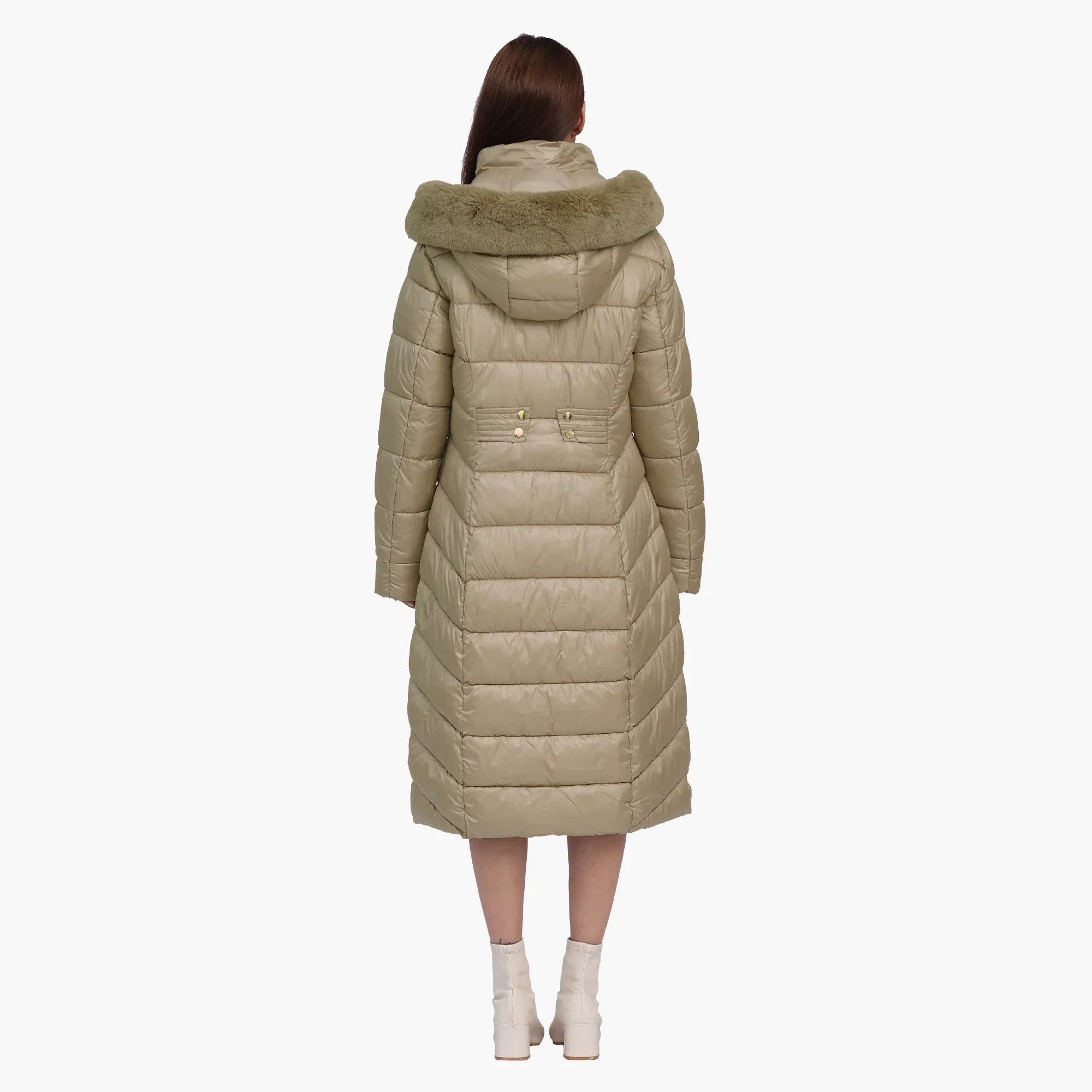 Women's Long Winter Parka Puffer Jacket | Hooded