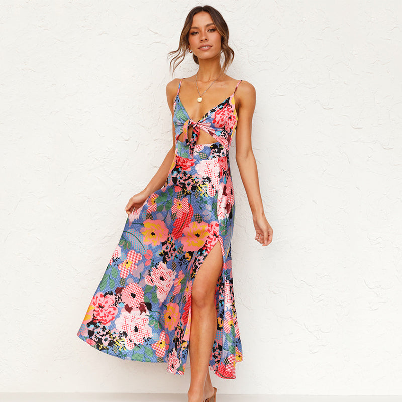 Reybel | Women's Floral Tassel Summer Dress | Maxi