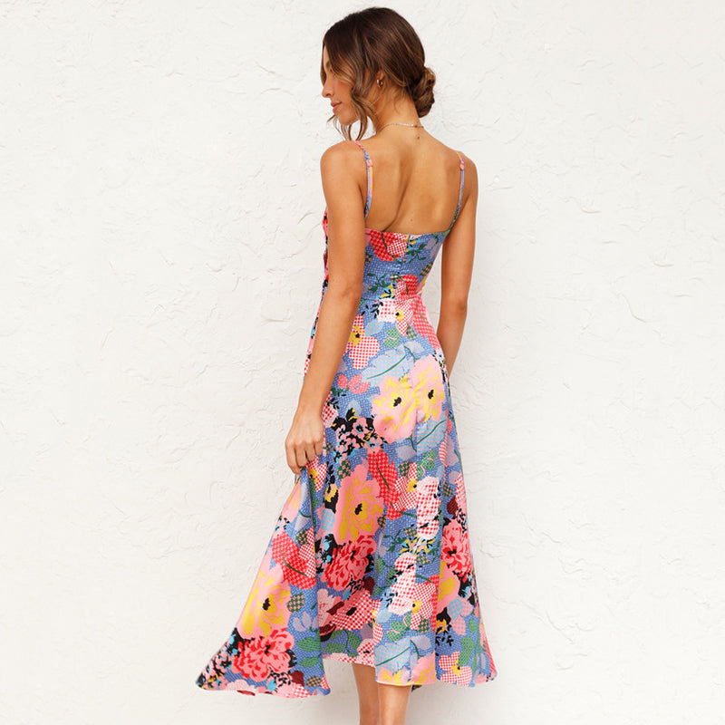 Reybel | Women's Floral Tassel Summer Dress | Maxi