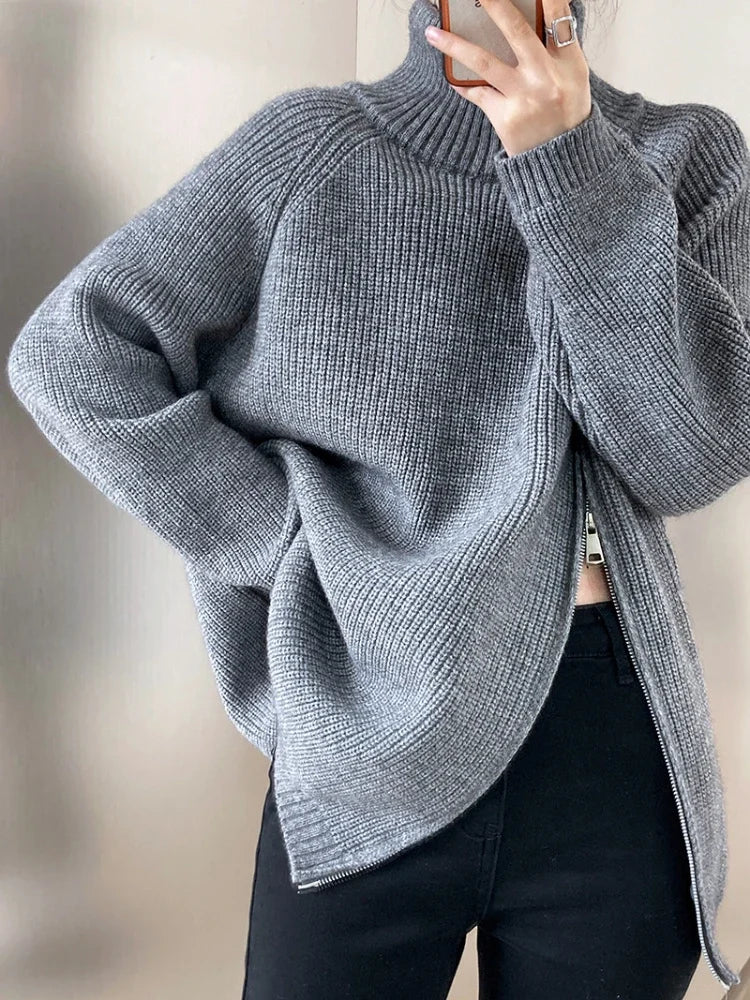 Women's Turtleneck Sweater | Oversized