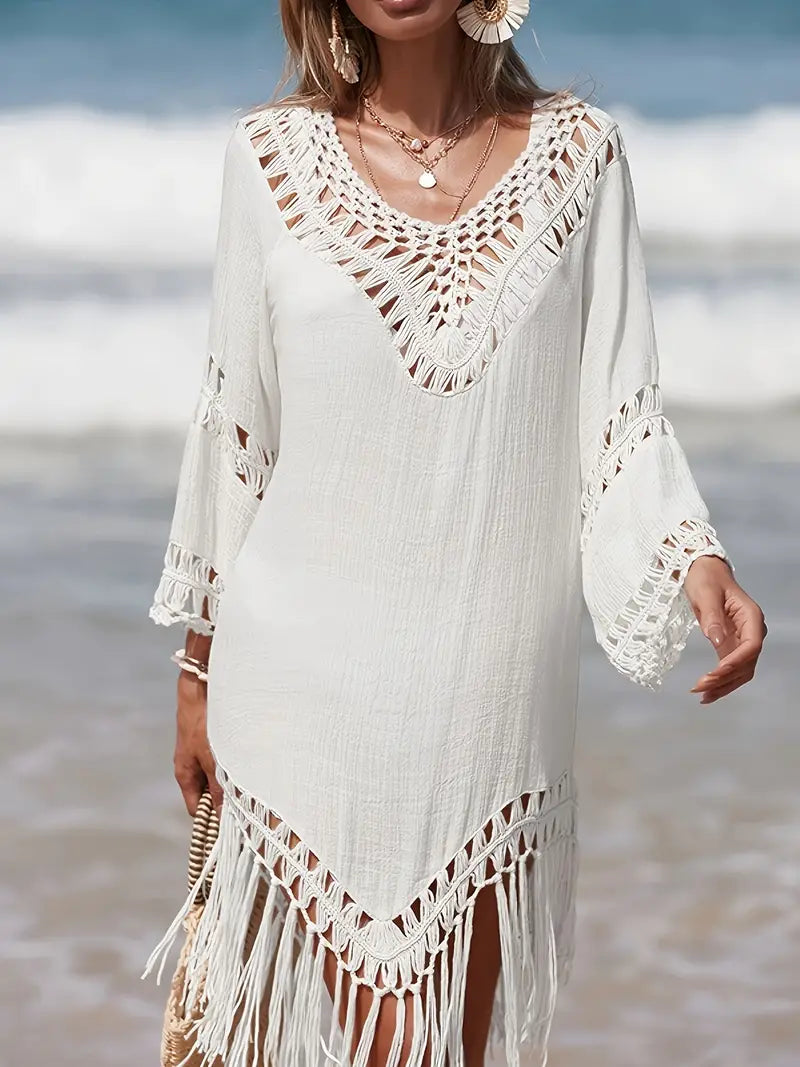 Gennieva | Women's Long Chic Boho Beach Dress | Midi