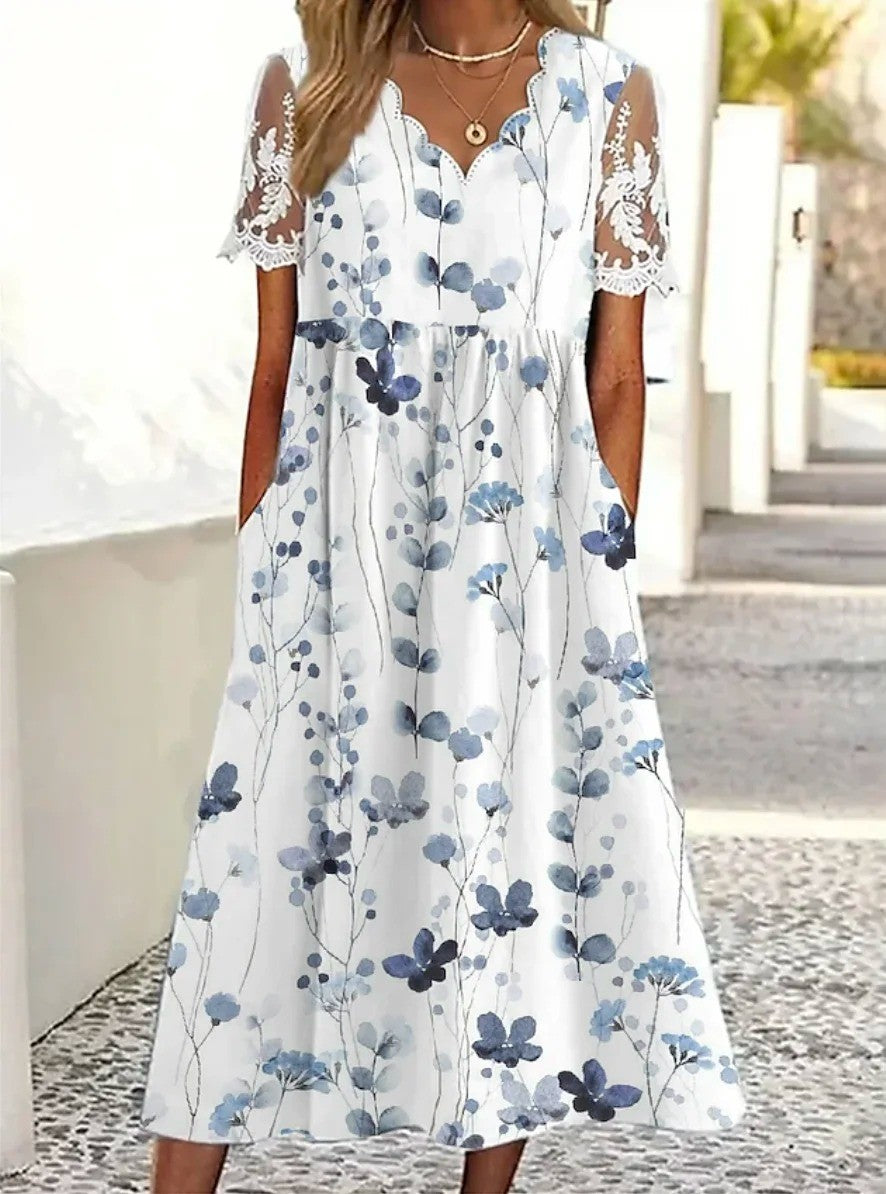 Women's Floral Summer Dress | Midi