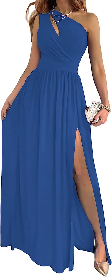 Women's One-shoulder cocktail dress | Maxi