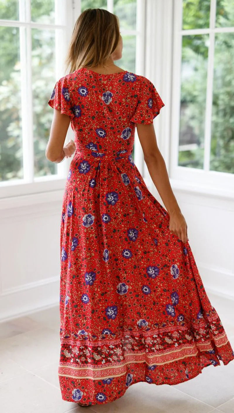 Women's boho summer dress | Maxi