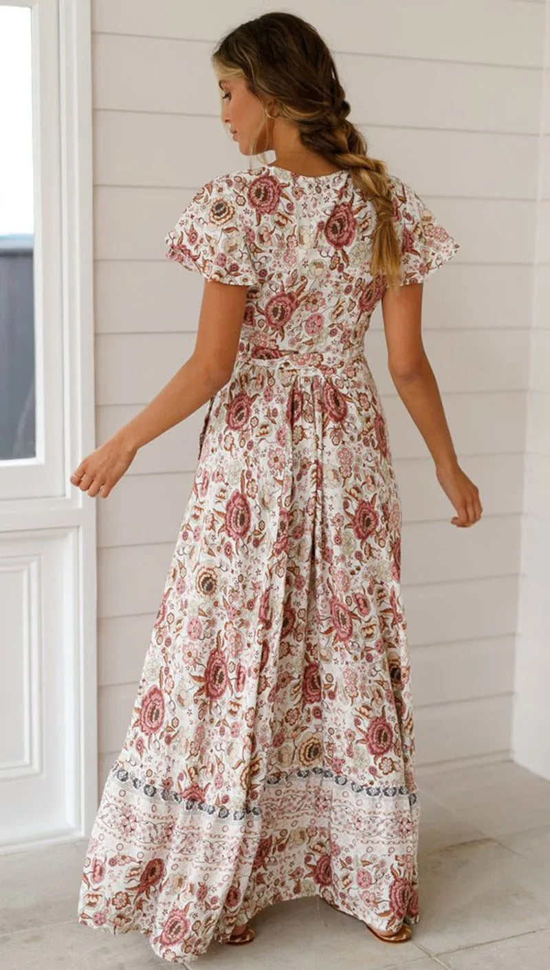 Women's boho summer dress | Maxi