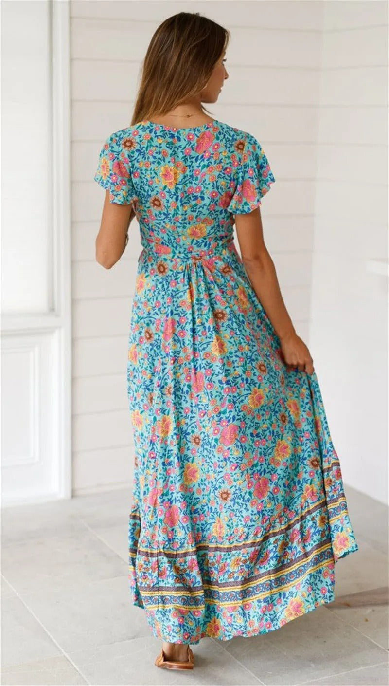 Women's boho summer dress | Maxi