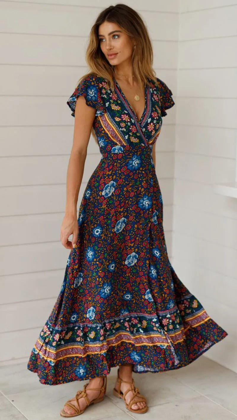 Women's boho summer dress | Maxi