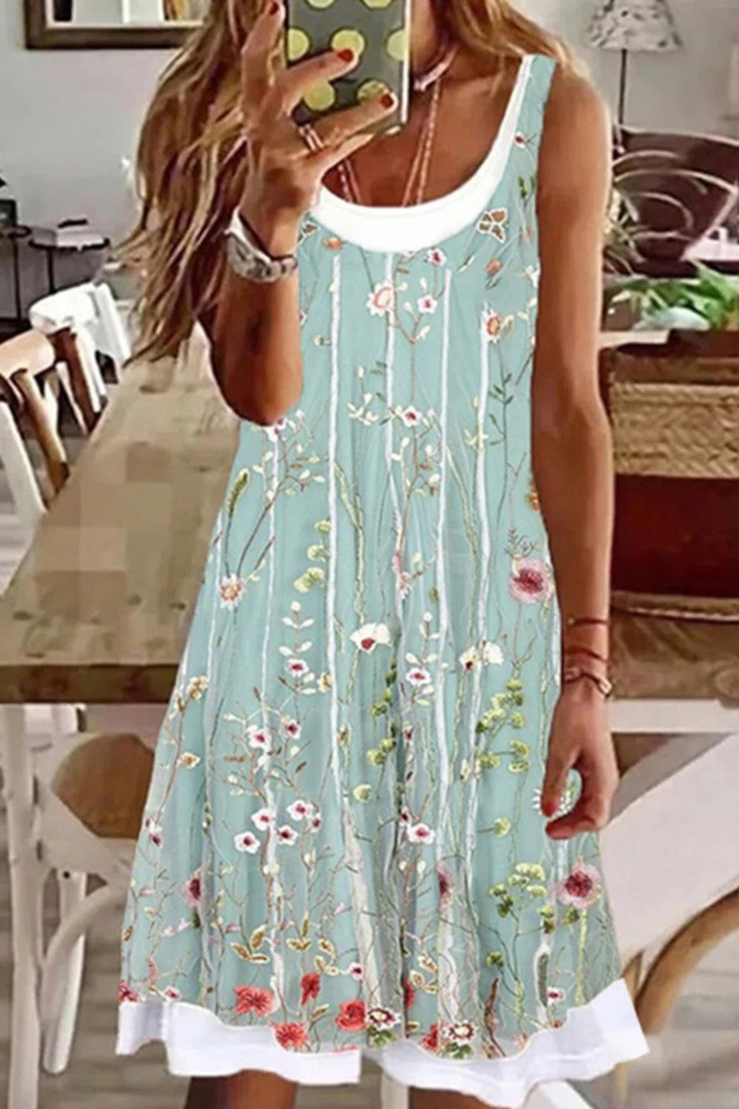 Women's floral summer dress | Midi