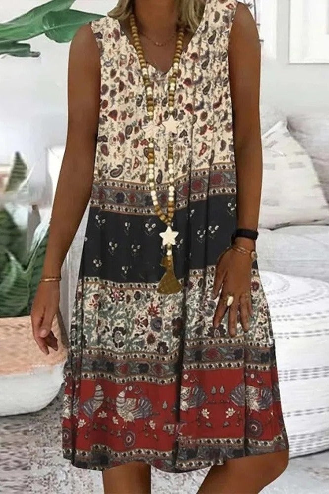 Women's boho midi dress |  Midi